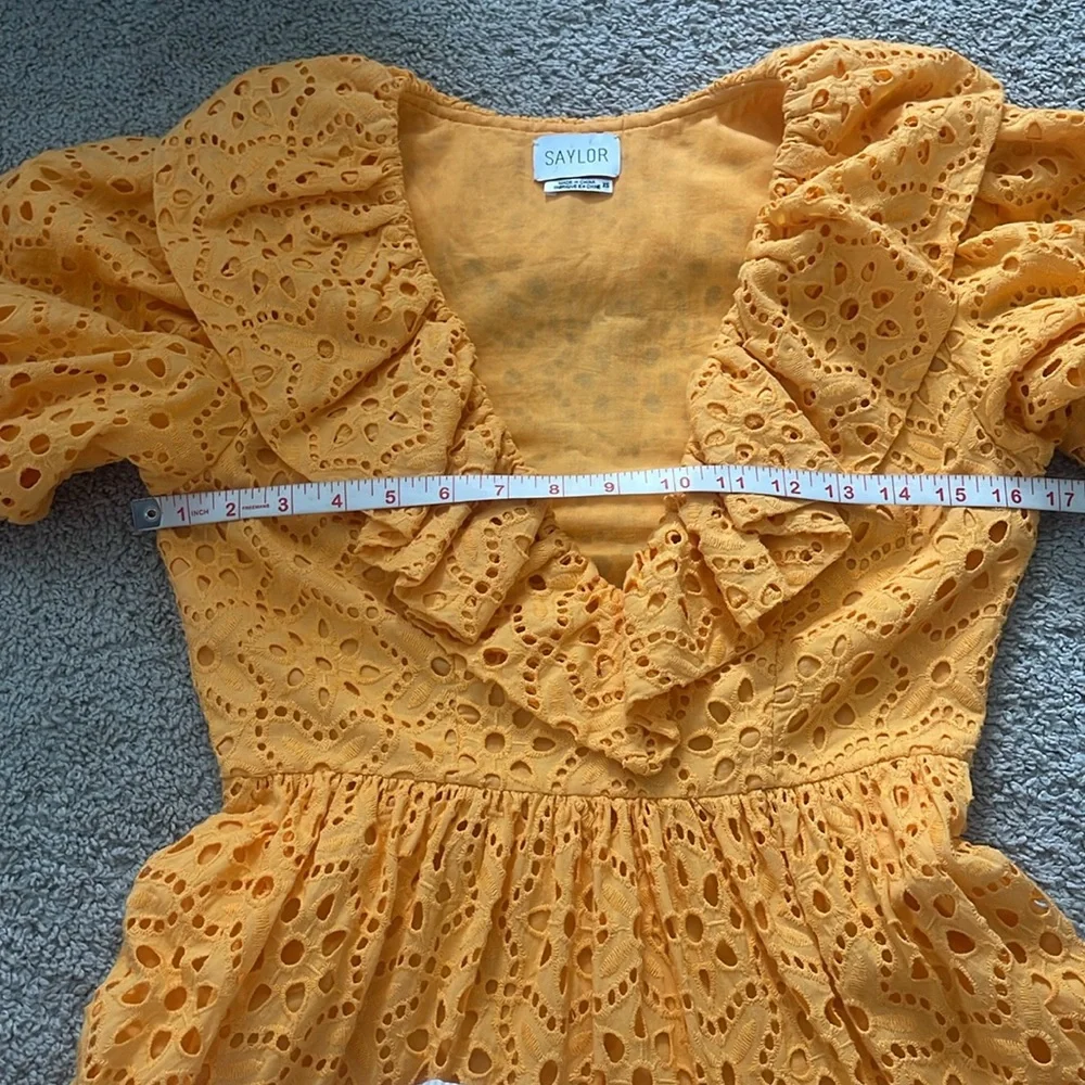SAYLOR ZERINA MINI DRESS IN SUNFLOWER - Picture 7 of 9